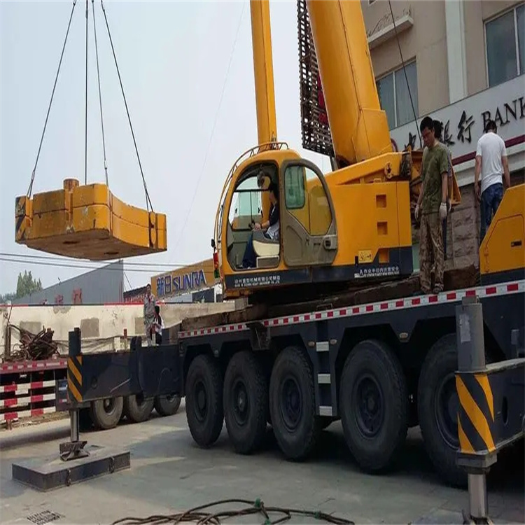 阳东当地吊车出租|机器吊装|75吨|工厂搬迁服务